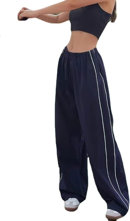 Women's Baggy Y2K Parachute Pants