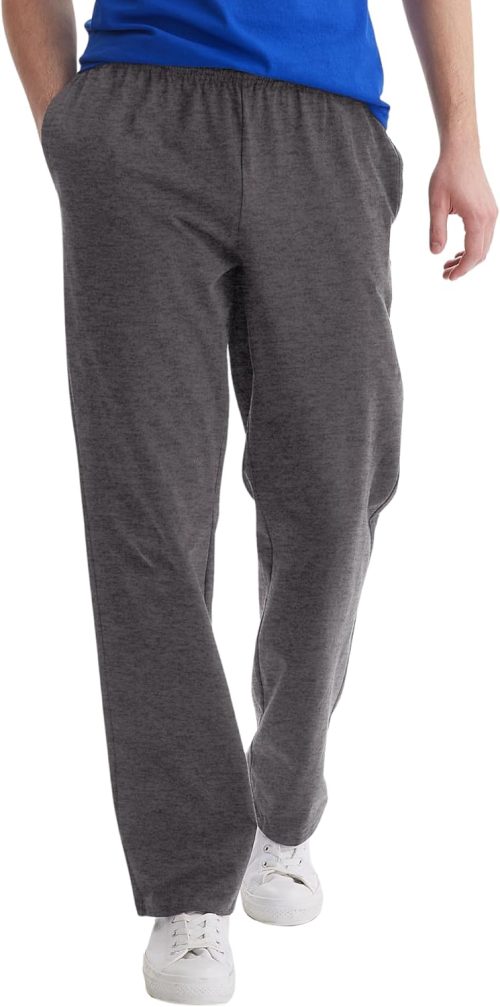 Men's  Jersey Sweatpants, Cotton Lounge Pants with Pockets for Men