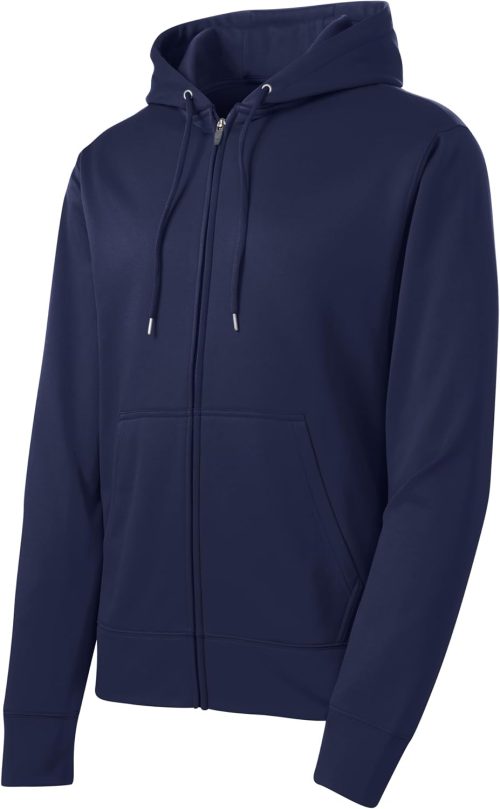 Unisex Sport-Wick Fleece Full Zip Hooded Jacket